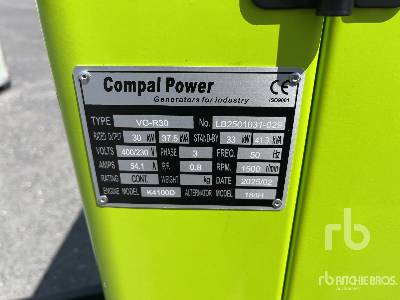 COMPAL POWER VG-R30 37.5 kVA 30kW (Unused) - Generator set: picture 5 COMPAL POWER VG-R30 37.5 kVA 30kW (Unused) - Generator set: picture 5
