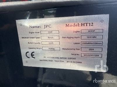 JPC HT12 (Unused) - Mini excavator: picture 5 JPC HT12 (Unused) - Mini excavator: picture 5
