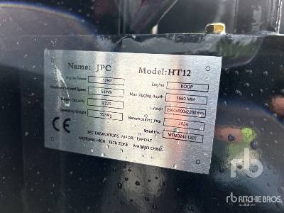 JPC HT12 (Unused) - Mini excavator: picture 1 JPC HT12 (Unused) - Mini excavator: picture 1
