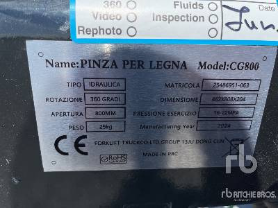 PINZA PER LEGNA CG800 (Unused) - Grapple: picture 3 PINZA PER LEGNA CG800 (Unused) - Grapple: picture 3