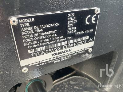 YANMAR SV22 (Unused) - Mini excavator: picture 5 YANMAR SV22 (Unused) - Mini excavator: picture 5
