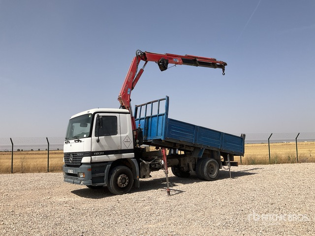 1999 Mercedes-Benz Actros 1831 LS Fassi F150 Articulated Boom on 4x2 Flatbed Truck with Crane - Flail mower/ Mulcher: picture 2 1999 Mercedes-Benz Actros 1831 LS Fassi F150 Articulated Boom on 4x2 Flatbed Truck with Crane - Flail mower/ Mulcher: picture 2