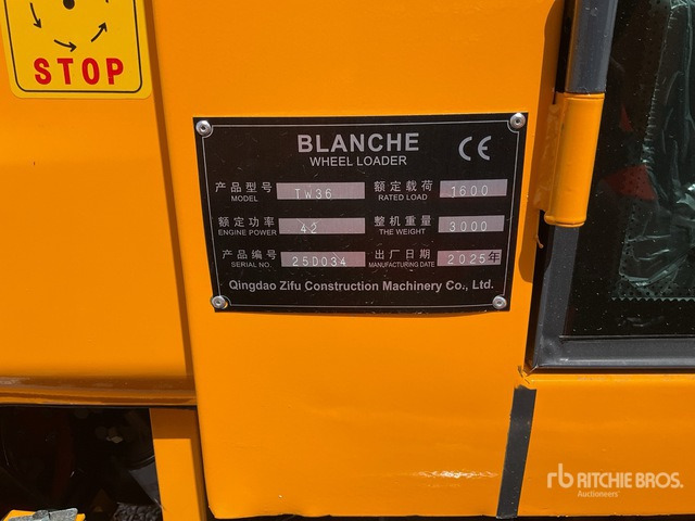 2025 Blance TW36 (Unused) Wheel Loader - Wheel loader: picture 1 2025 Blance TW36 (Unused) Wheel Loader - Wheel loader: picture 1