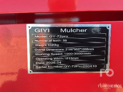 GIYI GY-72PRO (Unused) - Attachment for Skid steer loader: picture 5 GIYI GY-72PRO (Unused) - Attachment for Skid steer loader: picture 5