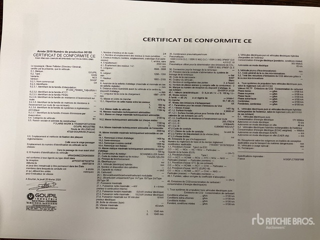 2020 Goupil G4M Electric Utility Vehicle - Municipal/ Special vehicle: picture 3 2020 Goupil G4M Electric Utility Vehicle - Municipal/ Special vehicle: picture 3
