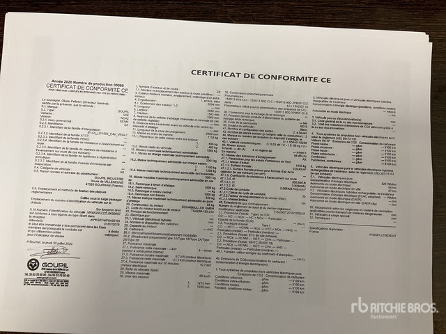 2020 Goupil G5E 4x2 Electric Utility Vehicle - Municipal/ Special vehicle: picture 3 2020 Goupil G5E 4x2 Electric Utility Vehicle - Municipal/ Special vehicle: picture 3