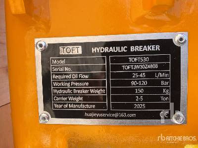 TOFT TOFT530 (Unused) - Hydraulic hammer: picture 5 TOFT TOFT530 (Unused) - Hydraulic hammer: picture 5