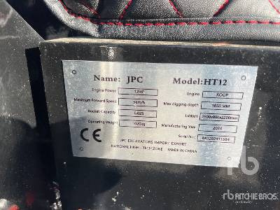 JPC HT12 (Unused) - Mini excavator: picture 5 JPC HT12 (Unused) - Mini excavator: picture 5