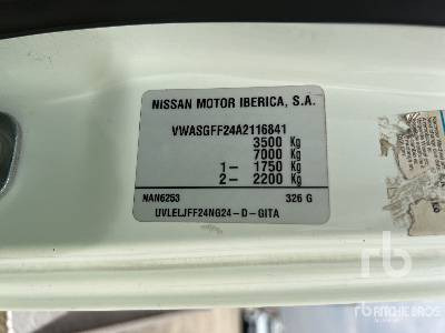 NISSAN CABSTAR 35.11 2011 Multitel MX200DS 20 m on - Truck mounted aerial platform: picture 5 NISSAN CABSTAR 35.11 2011 Multitel MX200DS 20 m on - Truck mounted aerial platform: picture 5