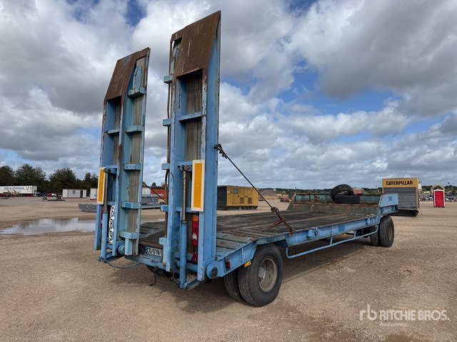 1985 Louault Original 14.53 t T/A Remorque Porte-Engi ... Lowboy Trailer - Low loader semi-trailer: picture 4 1985 Louault Original 14.53 t T/A Remorque Porte-Engi ... Lowboy Trailer - Low loader semi-trailer: picture 4