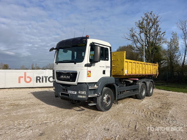 2014 MAN TGS33.480 6x4 Camion Polybenne Ampliroll Roll-Off Truck - Hook lift truck: picture 1 2014 MAN TGS33.480 6x4 Camion Polybenne Ampliroll Roll-Off Truck - Hook lift truck: picture 1