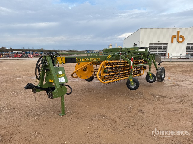 2015 Elho V-Twin 750 7500 mm Semi-Mount Andaineur Hay Rake - Tedder/ Rake: picture 1 2015 Elho V-Twin 750 7500 mm Semi-Mount Andaineur Hay Rake - Tedder/ Rake: picture 1