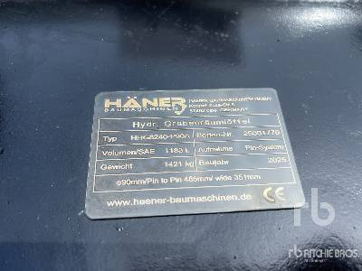 HAENER HHG8240-P90A 2400 mm Hydraulic Tilting Tilt ... - Excavator bucket: picture 5 HAENER HHG8240-P90A 2400 mm Hydraulic Tilting Tilt ... - Excavator bucket: picture 5