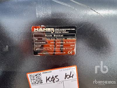 HAENER HTL1400-18-24 1400 mm Digging Digging (Unused) - Excavator bucket: picture 5 HAENER HTL1400-18-24 1400 mm Digging Digging (Unused) - Excavator bucket: picture 5