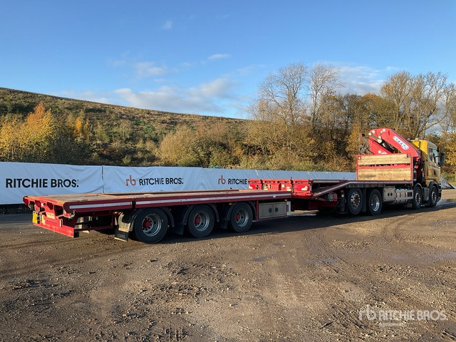 2013 Scania R480LB Effer 685/5S Crane - Beavertail T/A Sleeper Truck Tractor - Dropside/ Flatbed truck: picture 5 2013 Scania R480LB Effer 685/5S Crane - Beavertail T/A Sleeper Truck Tractor - Dropside/ Flatbed truck: picture 5