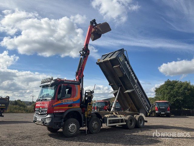 2018 Mercedes-Benz Arocs 8x4 Dump Truck with Crane - Tipper: picture 2 2018 Mercedes-Benz Arocs 8x4 Dump Truck with Crane - Tipper: picture 2