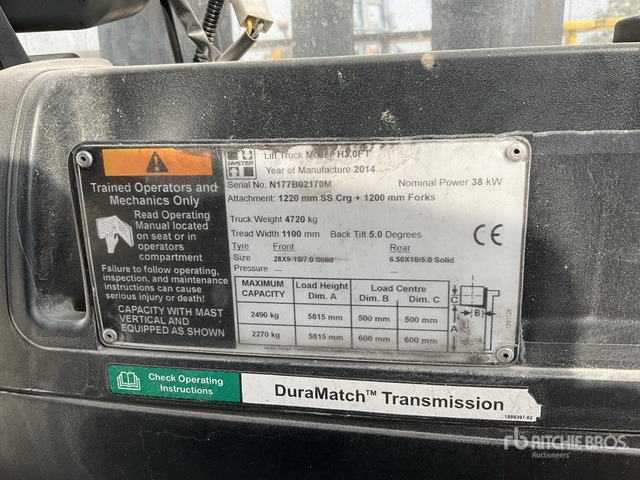 2014 Hyster H3.0FT 3 ton Forklift - Forklift: picture 2 2014 Hyster H3.0FT 3 ton Forklift - Forklift: picture 2