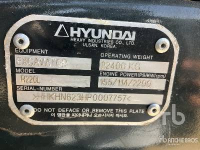 HYUNDAI R220L - Crawler excavator: picture 1 HYUNDAI R220L - Crawler excavator: picture 1