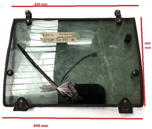 Rear window for Nissan/Atlet - Cab and interior for Material handling equipment: picture 1 Rear window for Nissan/Atlet - Cab and interior for Material handling equipment: picture 1