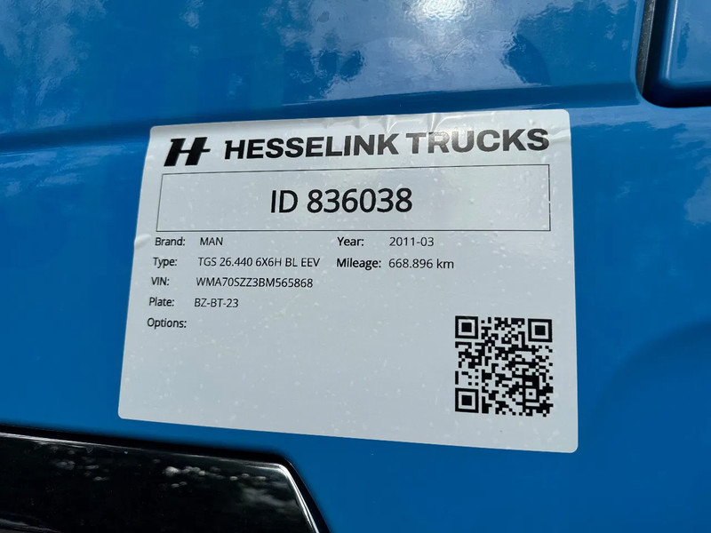 Cable system truck MAN TGS 26.440 6X6 30T NCH Kabel/Cable Manual EEV AHK NL Truck: picture 10 Cable system truck MAN TGS 26.440 6X6 30T NCH Kabel/Cable Manual EEV AHK NL Truck: picture 10