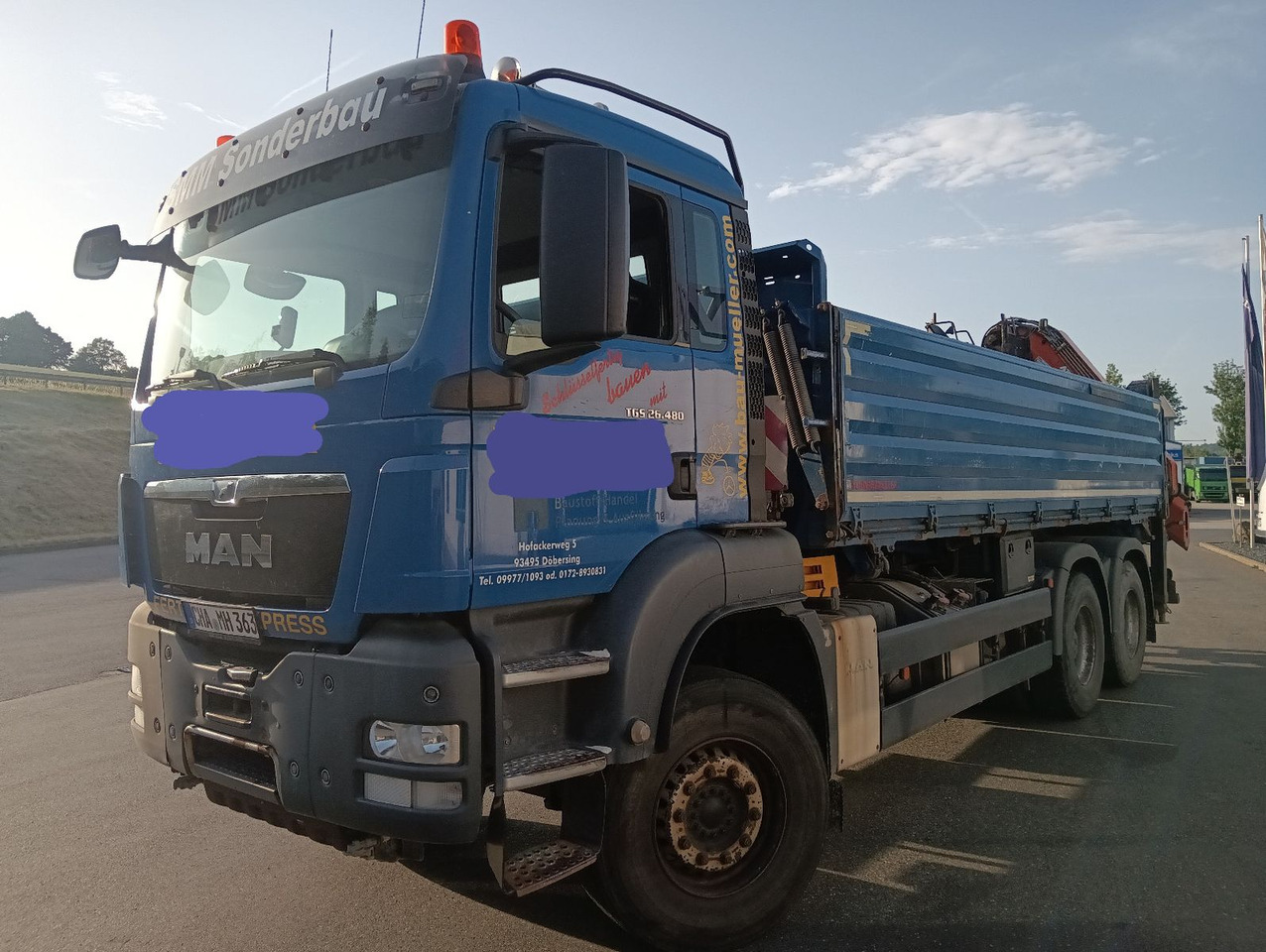 MAN TGS 26:480 6x4 EURO5 ATLAS 240.2E-A4 3-S-Kipper - Tipper, Crane truck: picture 2 MAN TGS 26:480 6x4 EURO5 ATLAS 240.2E-A4 3-S-Kipper - Tipper, Crane truck: picture 2