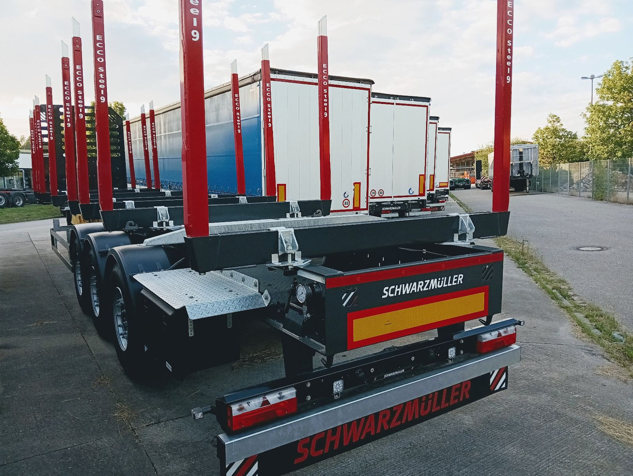 Schwarzmüller 3-A Rungensattel 8xRungSchemel 5800kg NEU sofort Schwarzmüller 3-A Rungensattel 8xRungSchemel 5800kg NEU sofort - Timber semi-trailer: picture 5 Schwarzmüller 3-A Rungensattel 8xRungSchemel 5800kg NEU sofort Schwarzmüller 3-A Rungensattel 8xRungSchemel 5800kg NEU sofort - Timber semi-trailer: picture 5