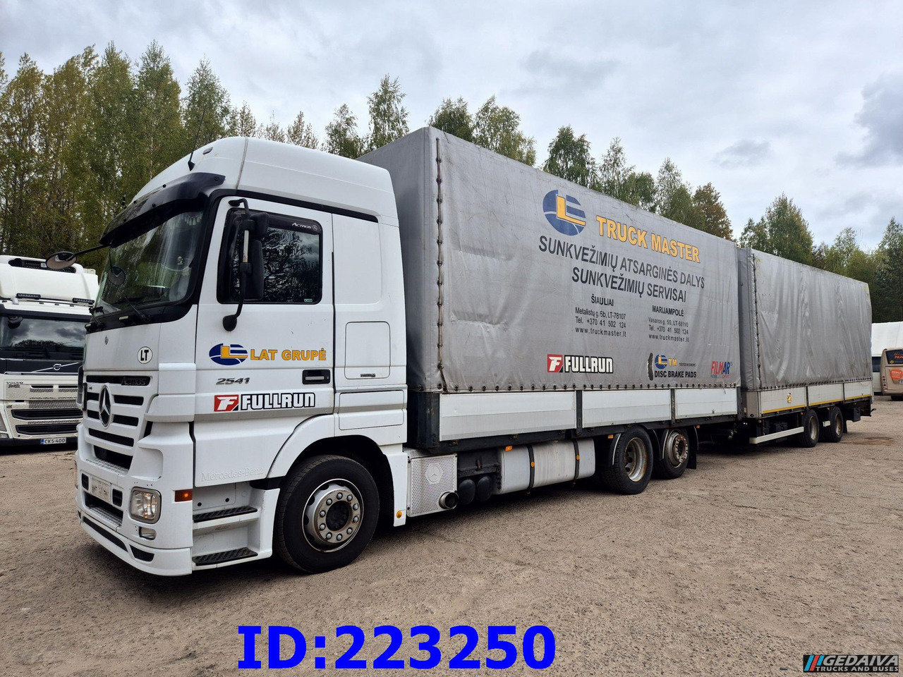 MERCEDES-BENZ Actros 2541 6x2 Retarder + Wielton trailer - Curtainsider truck: picture 1 MERCEDES-BENZ Actros 2541 6x2 Retarder + Wielton trailer - Curtainsider truck: picture 1