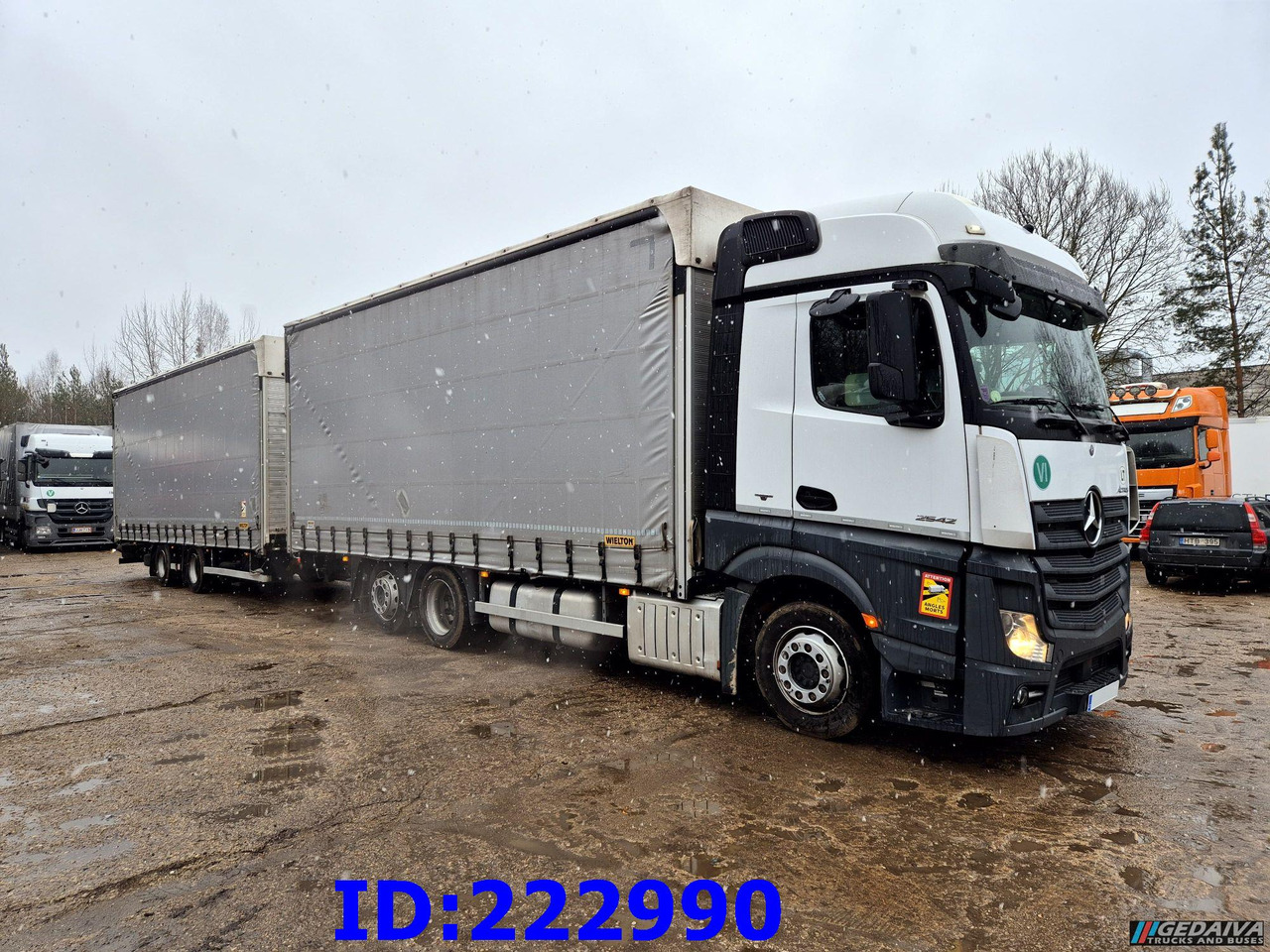 MERCEDES-BENZ Actros 2542 6x2 Euro6 + Wielton trailer - Curtainsider truck: picture 4 MERCEDES-BENZ Actros 2542 6x2 Euro6 + Wielton trailer - Curtainsider truck: picture 4