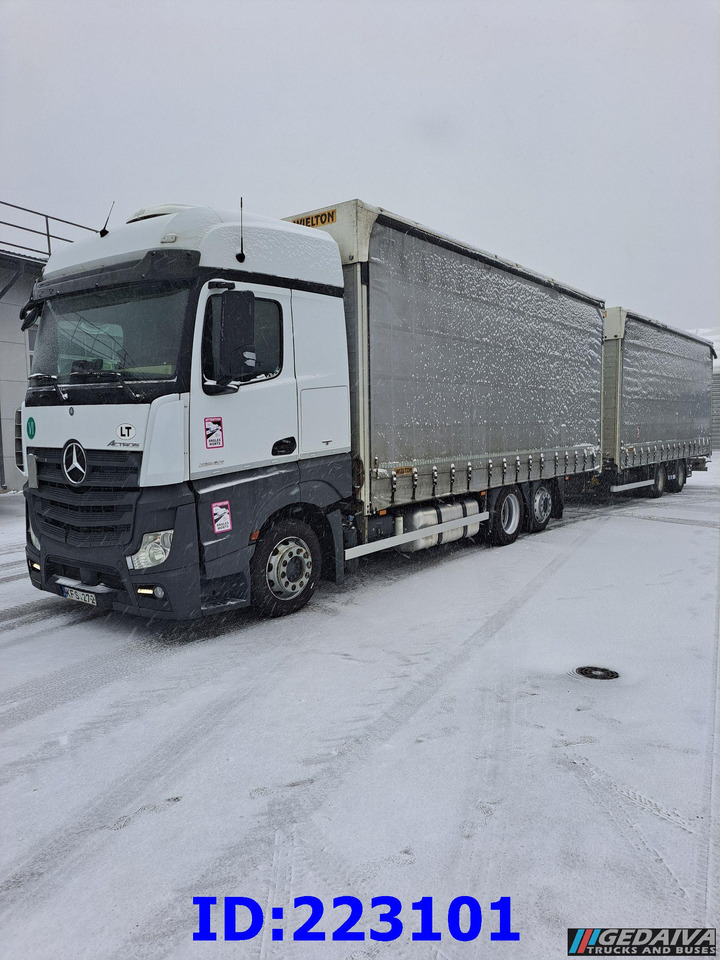 MERCEDES-BENZ Actros 2542 6x2 Euro6 + trailer - Curtainsider truck: picture 1 MERCEDES-BENZ Actros 2542 6x2 Euro6 + trailer - Curtainsider truck: picture 1