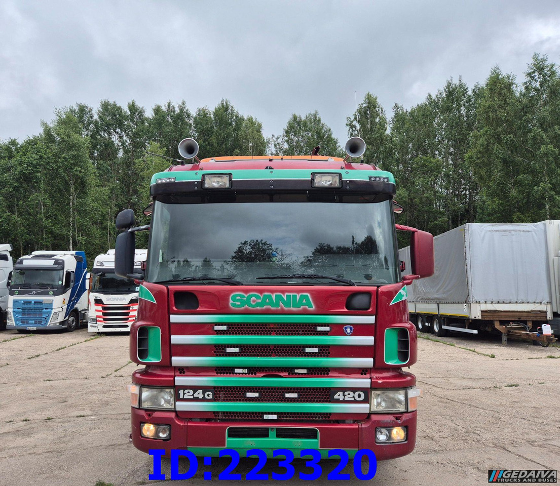 SCANIA P124 8X4 + Crane Effer 48N/4S with radio control - Dropside/ Flatbed truck: picture 2 SCANIA P124 8X4 + Crane Effer 48N/4S with radio control - Dropside/ Flatbed truck: picture 2