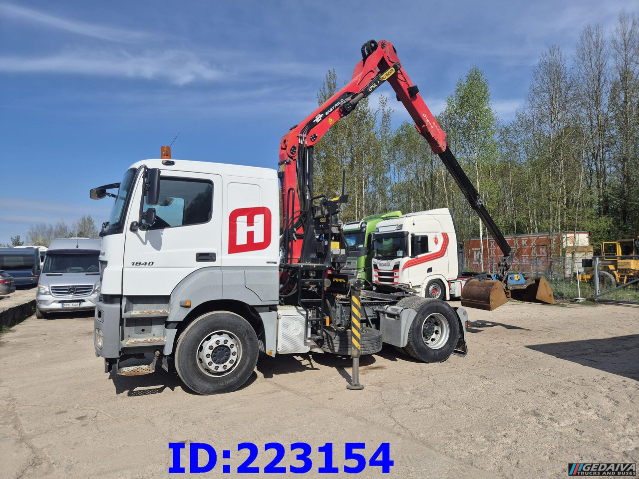 MERCEDES-BENZ Axor 1840 + Crane Epsilon Palfinger PZR601GA - Tractor unit: picture 1 MERCEDES-BENZ Axor 1840 + Crane Epsilon Palfinger PZR601GA - Tractor unit: picture 1