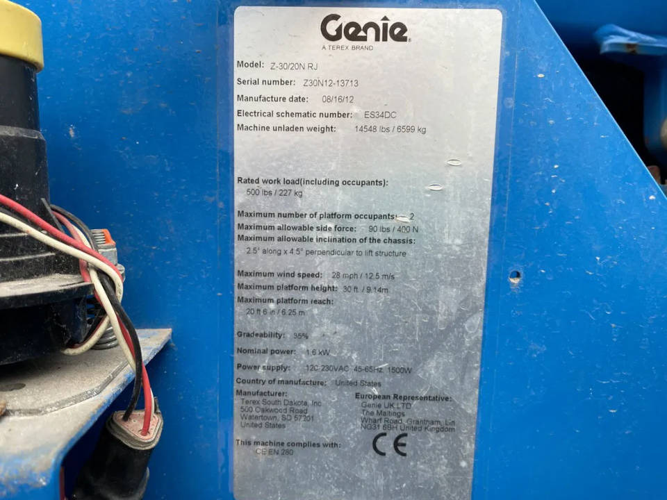 GENIE Z30/20 NRJ - Articulated boom: picture 5 GENIE Z30/20 NRJ - Articulated boom: picture 5