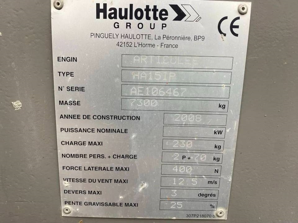 Haulotte HA 15 IP - Articulated boom: picture 4 Haulotte HA 15 IP - Articulated boom: picture 4