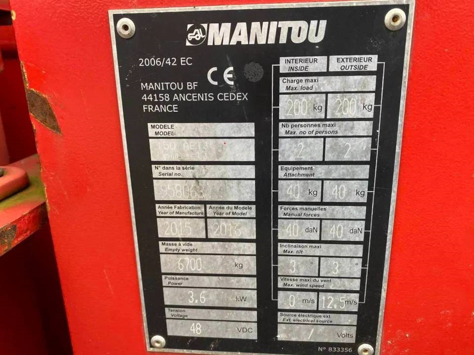 Manitou 150 AET JC - Articulated boom: picture 4 Manitou 150 AET JC - Articulated boom: picture 4