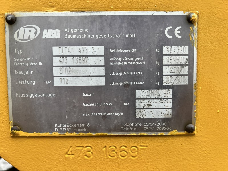 Asphalt paver ABG-Volvo Titan 473-2 (108591): picture 7