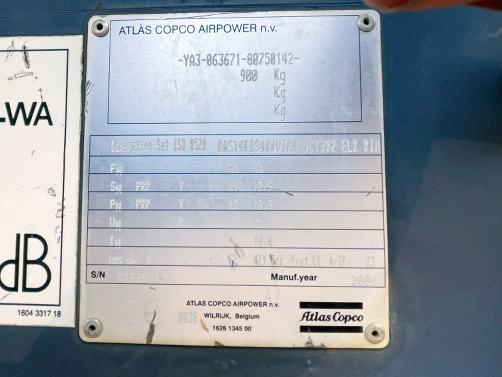 Atlas Copco QAS14 KDS (4064) - Generator set: picture 3 Atlas Copco QAS14 KDS (4064) - Generator set: picture 3