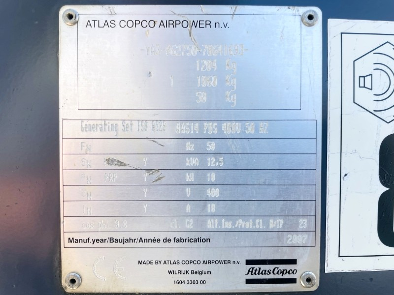 Atlas Copco QAS14 PDS (3840) - Generator set: picture 3 Atlas Copco QAS14 PDS (3840) - Generator set: picture 3