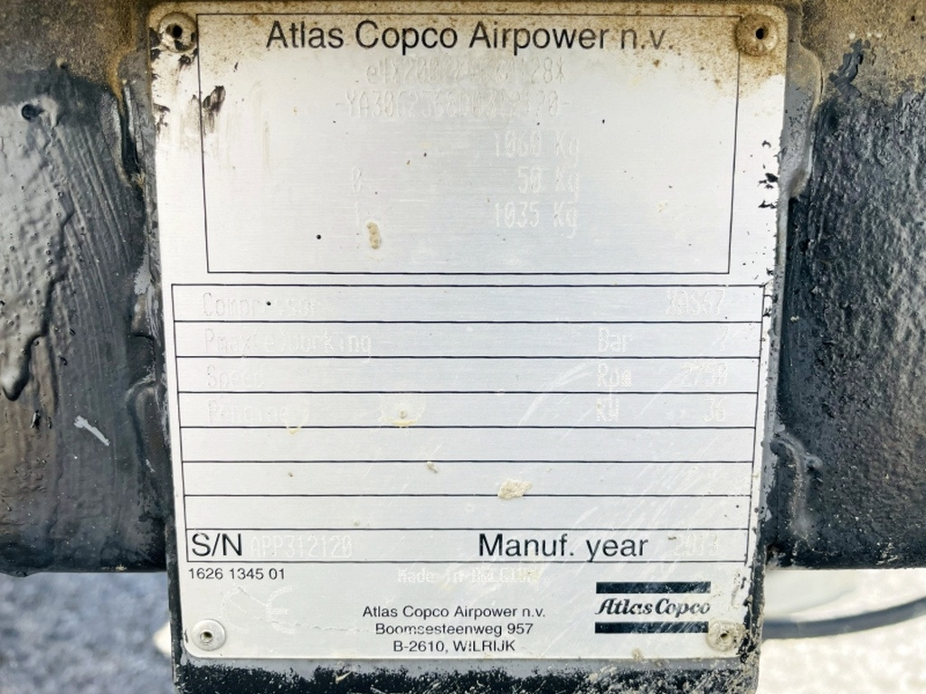 Atlas Copco XAS67 DDG (4049) - Air compressor: picture 3 Atlas Copco XAS67 DDG (4049) - Air compressor: picture 3