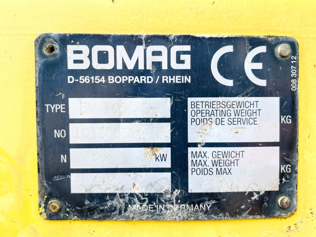 Bomag BW100 AD-3 (4047) - Road roller: picture 3 Bomag BW100 AD-3 (4047) - Road roller: picture 3