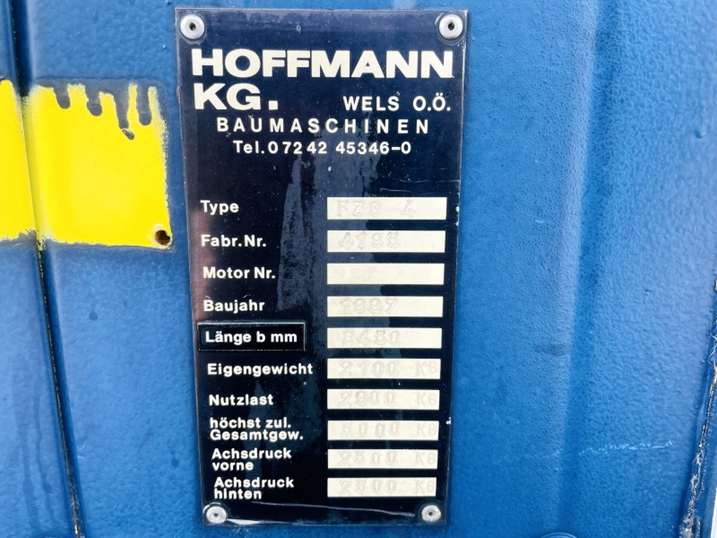 Diverses HOFFMANN FZS4 BAUWAGEN (4072) - Other machinery: picture 3 Diverses HOFFMANN FZS4 BAUWAGEN (4072) - Other machinery: picture 3