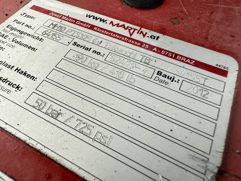 Wheel excavator Takeuchi TB 175 W (111771): picture 8 Wheel excavator Takeuchi TB 175 W (111771): picture 8