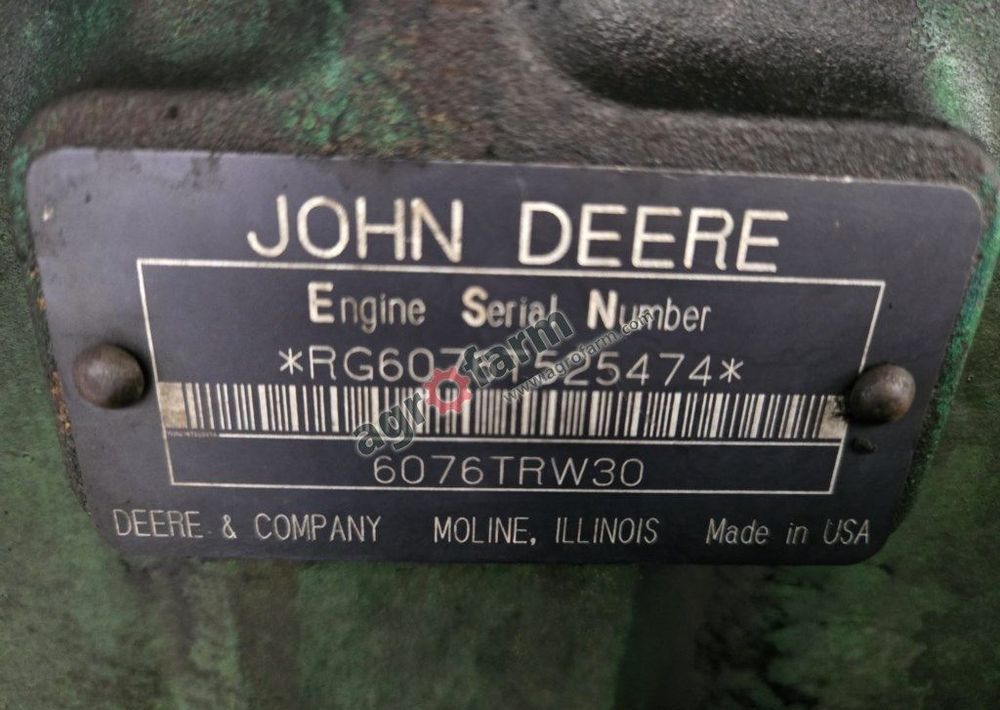 Silnik John Deere 7800 6076 TRW30 - Engine: picture 2 Silnik John Deere 7800 6076 TRW30 - Engine: picture 2