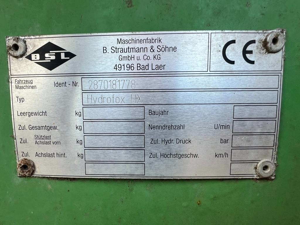 Leasing of Strautmann Hydrofox HX 3 Strautmann Hydrofox HX 3: picture 7 Leasing of Strautmann Hydrofox HX 3 Strautmann Hydrofox HX 3: picture 7