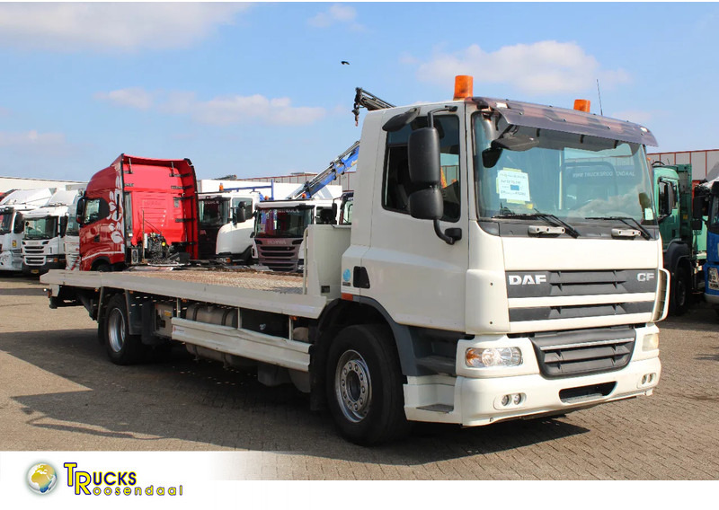 DAF CF 75.410 + HYDROLIC PLATFORM + EURO 5 + REMOTE + MANUAL - Autotransporter truck: picture 1 DAF CF 75.410 + HYDROLIC PLATFORM + EURO 5 + REMOTE + MANUAL - Autotransporter truck: picture 1