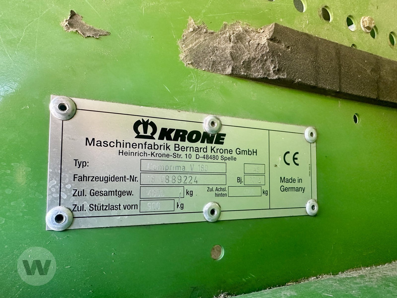 Krone Comprima V 180 XC - Round baler: picture 4 Krone Comprima V 180 XC - Round baler: picture 4