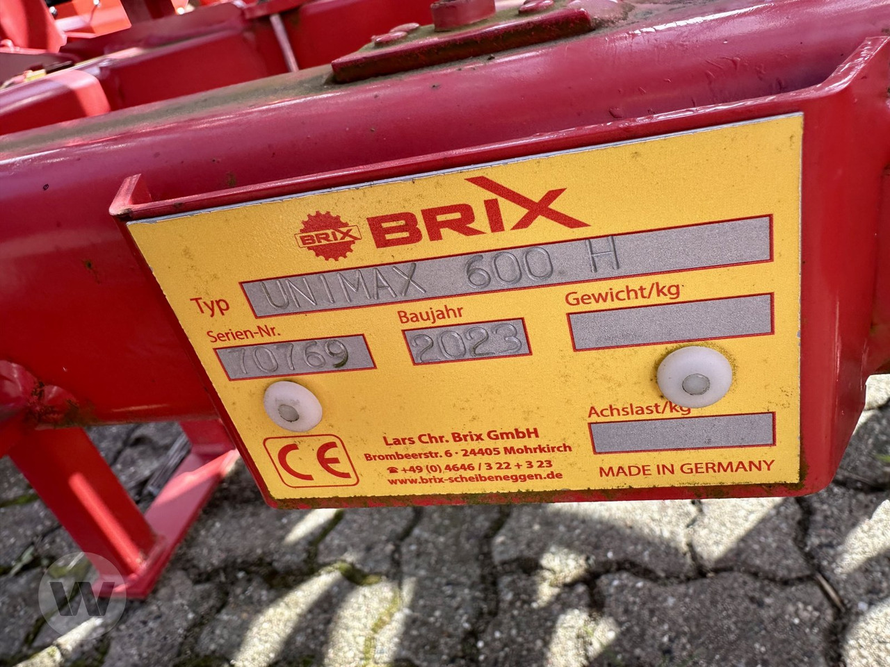 Brix UNIMAX 600 H - Other machinery: picture 5 Brix UNIMAX 600 H - Other machinery: picture 5