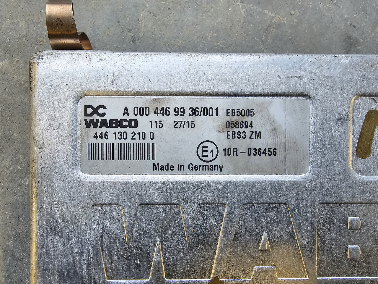 MERCEDES-BENZ ATEGO MP4 EURO 6 / ABS EBS CONTROL UNIT / A0004469936 - ECU: picture 3 MERCEDES-BENZ ATEGO MP4 EURO 6 / ABS EBS CONTROL UNIT / A0004469936 - ECU: picture 3