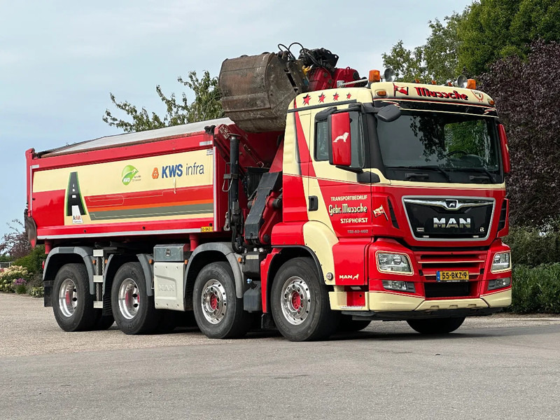 MAN TGS 43-460 WVT WIDESPREAD!!Z-Kraan/Kipper EURO 6!!263tkm!MANUELL!!ZERO EMISSIE 05-29 - Tipper, Crane truck: picture 4 MAN TGS 43-460 WVT WIDESPREAD!!Z-Kraan/Kipper EURO 6!!263tkm!MANUELL!!ZERO EMISSIE 05-29 - Tipper, Crane truck: picture 4