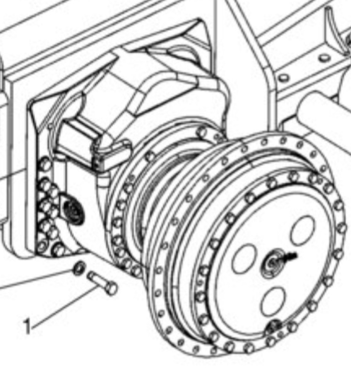 Case 47863726 - 84389282R - Final drive for Construction machinery: picture 2 Case 47863726 - 84389282R - Final drive for Construction machinery: picture 2