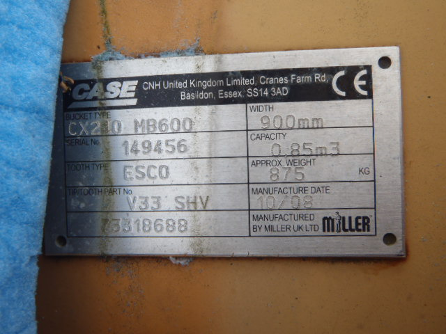Case 73318688 - 47627468 - Bucket for Construction machinery: picture 1 Case 73318688 - 47627468 - Bucket for Construction machinery: picture 1